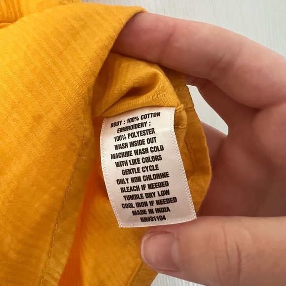 Crown & ivy | nwt yellow button down blouse - M - Picture 8 of 8